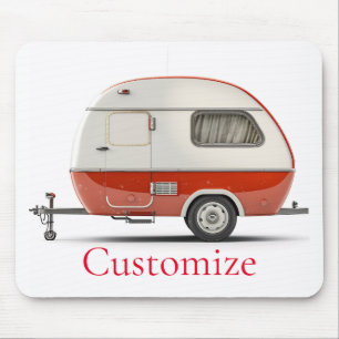 Classic Retro Teardrop Camper Thunder_Cove Mouse Pad