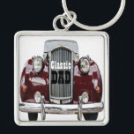 Classic Retro Vintage Car Personalised Gifts Key Ring<br><div class="desc">Classic and as good as new! A vintage classic automobile gifts ideas for the classic guy celebrating a birthday, father's day or retirement. Personalise it with your own text or click the "Customise It" button to go to the design tool where you can change the font, type size, type colour,...</div>