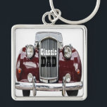 Classic Retro Vintage Car Personalised Gifts Key Ring<br><div class="desc">Classic and as good as new! A vintage classic automobile gifts ideas for the classic guy celebrating a birthday, father's day or retirement. Personalise it with your own text or click the "Customise It" button to go to the design tool where you can change the font, type size, type colour,...</div>