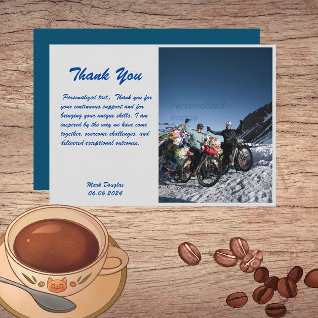 Classic Retro Vintage Handwriting Thank You Card (Creator Uploaded)