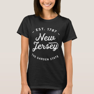 Classic Retro Vintage New Jersey Usa The Garden St T-Shirt