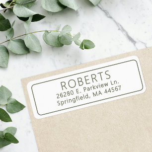 Classic Return Address Label