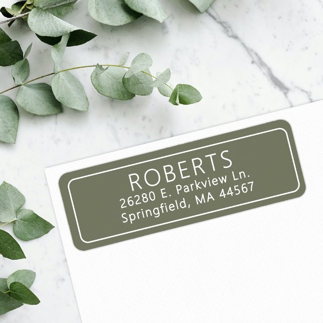 Classic Return Address Label (Creator Uploaded)