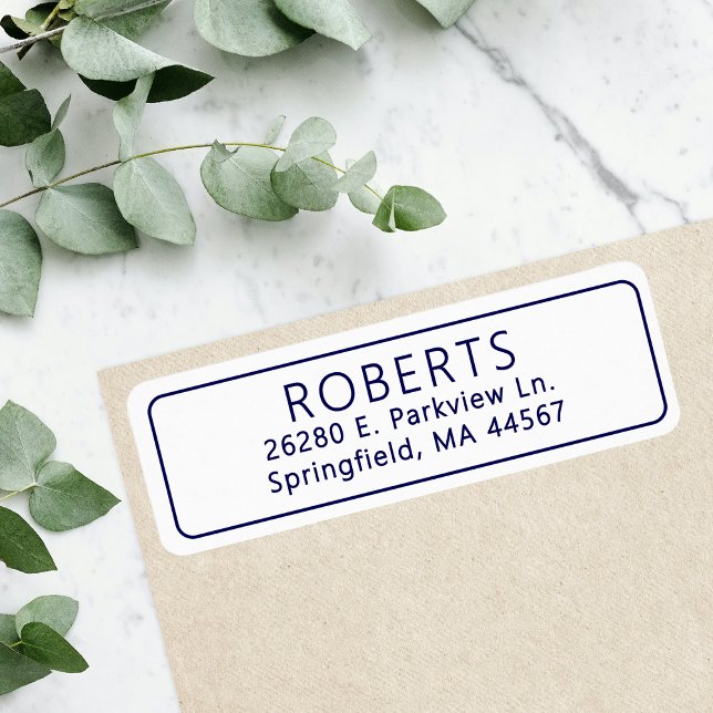 Classic Return Address Label (Creator Uploaded)