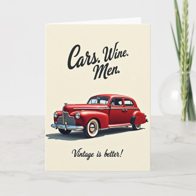 Classic Ride Birthday Card (Front)