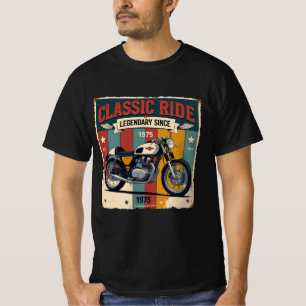 Classic Ride Legendary Since 1975 Vintage Motorcyc T-Shirt