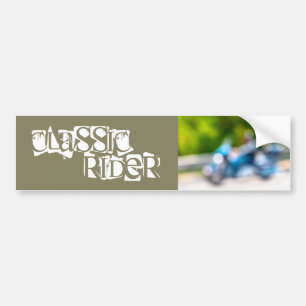 classic rider bumper sticker
