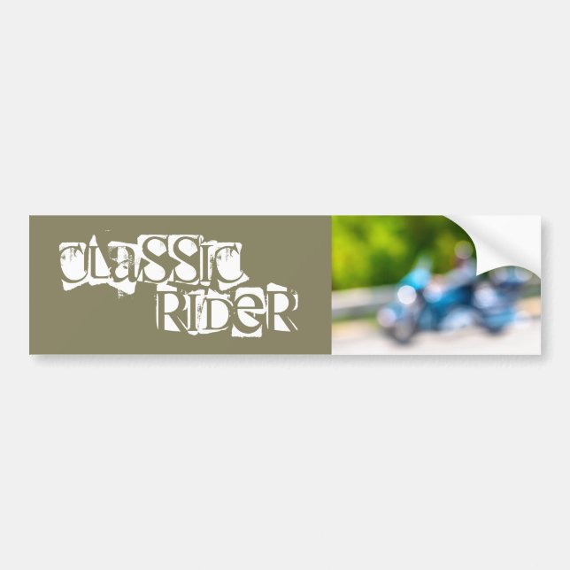 classic rider bumper sticker (Front)