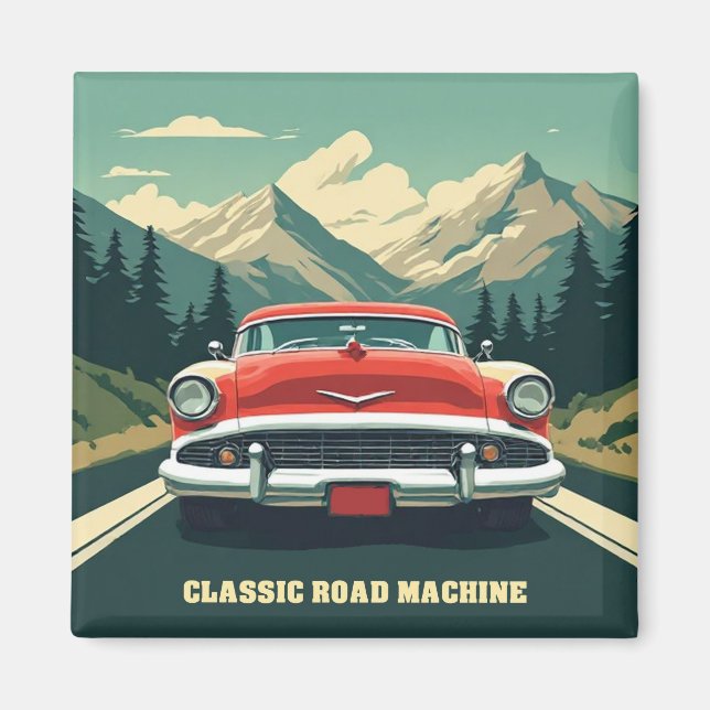 Classic Road Machine South Dakota Magnet (Front)