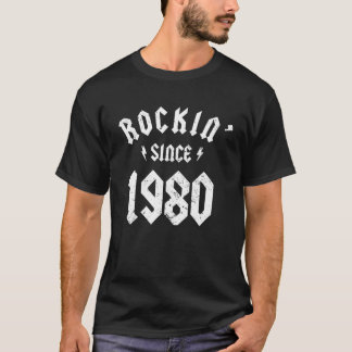 Classic Rock 1980 40th Birthday - Gift for 40 Year T-Shirt