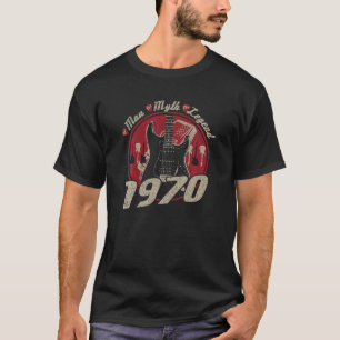 Classic Rock 50Th Birthday 1970 Guitar The Man The T-Shirt