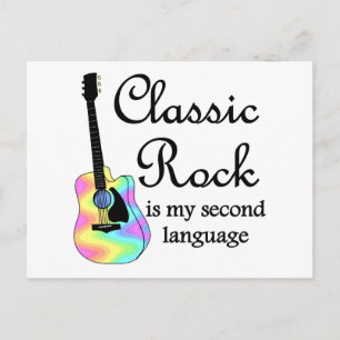 Classic Rock is my second language Postcard