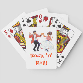 Classic Rock & Roll Teddy Boy Poodle Skirt Dancers Playing Cards