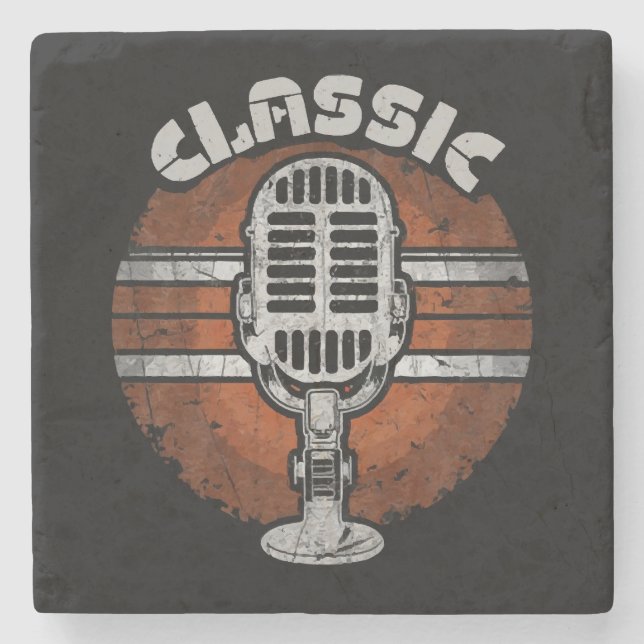 Classic-rock Stone Coaster (Front)