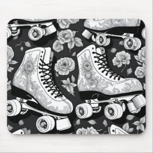 Classic Roller Skates Art Mouse Pad