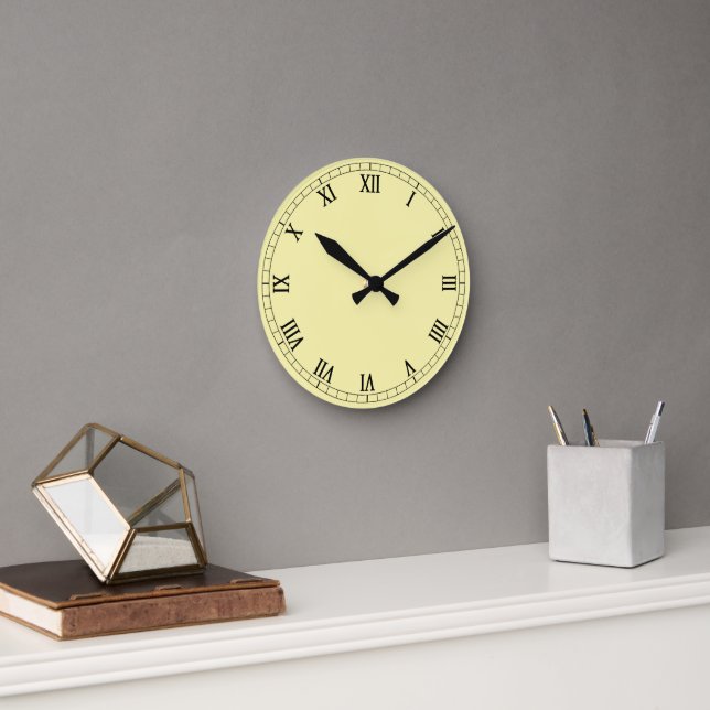 Classic Roman Numerals Round Clock (Office)