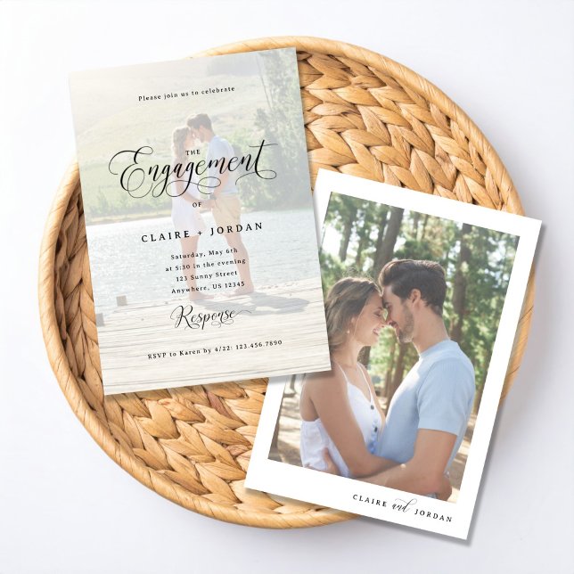 Classic Romance Engagement Party Invitation (Creator Uploaded)