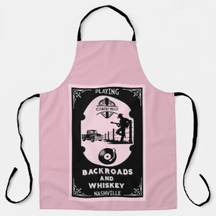 Classic Romantic Country Music Apron