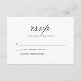 Classic & Romantic | RSVP Card