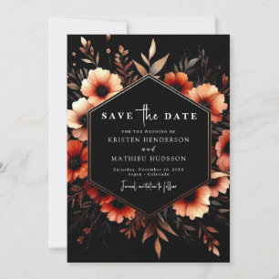 Classic Romantic Terracotta Wedding Save The Date
