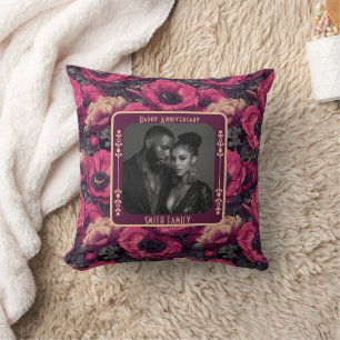 Classic Romantic Vow Renewal Throw Pillow