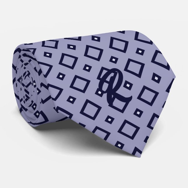 classic rombs powder blue tie (Rolled)