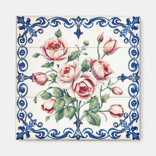 classic rose bouquet magnet