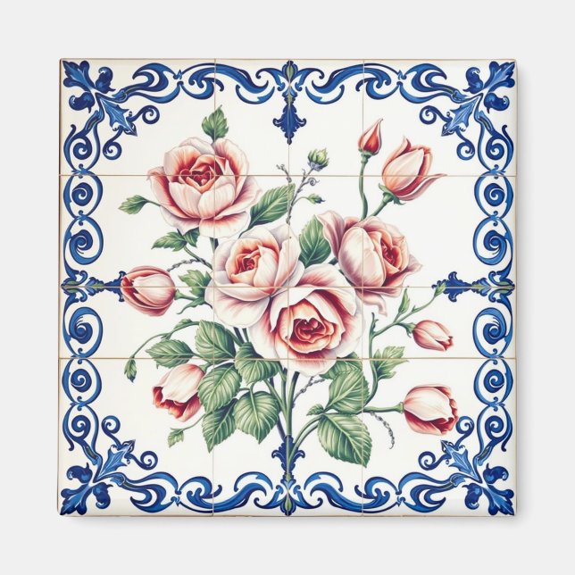 classic rose bouquet magnet (Front)