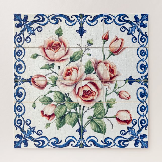 classic rose bouquet puzzle (Vertical)