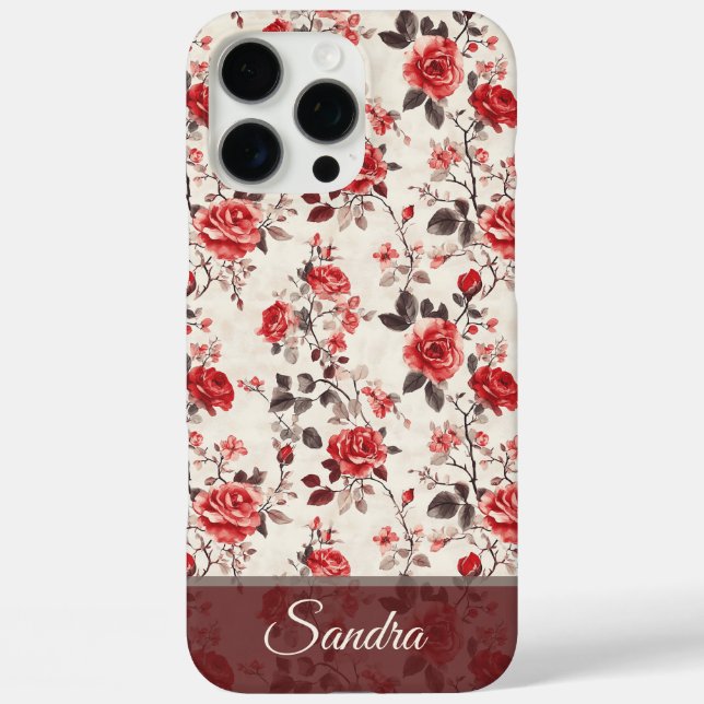 Classic Rose Custom Name Iphone Case For Coworkers (Back)