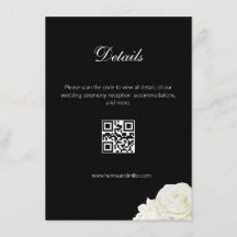 Classic Rose Detail Wedding Card