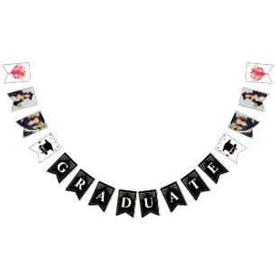 Classic Rose Flower Garden Photo Graduation Bunting