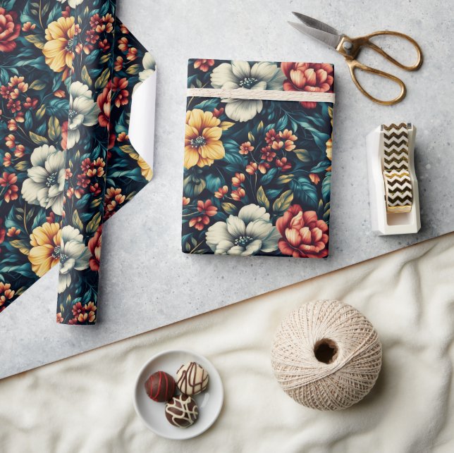 Classic Rose Flower Wrapping Paper For All (Crafts)