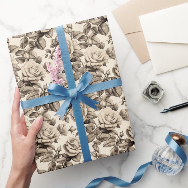 Classic Rose Petal Wrapping Paper (Gifting)