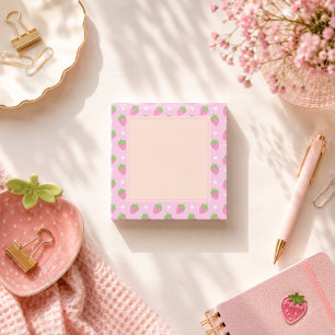 Classic Rose Pink Strawberries  Post-it Notes