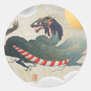 Classic Round 1 1/2" DRAGON Sticker