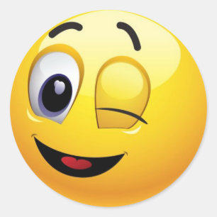 Classic Round Sticker/Emoticons Sticker