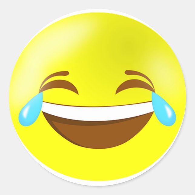 Classic Round Sticker/Emoticons Sticker (Front)