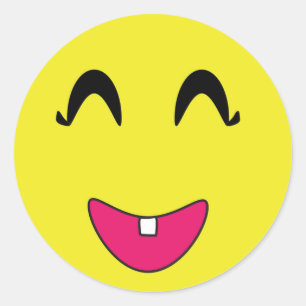 Classic Round Sticker/Emoticons Sticker