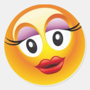 Classic Round Sticker/Emoticons Sticker