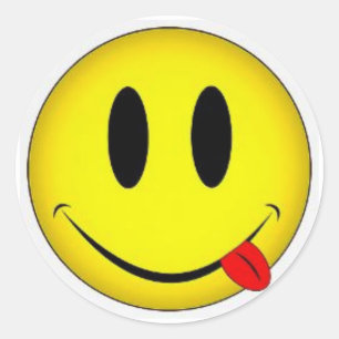 Classic Round Sticker Face