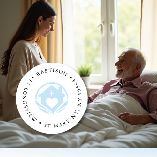 Classic Round Sticker for Senior Care Home & Assis