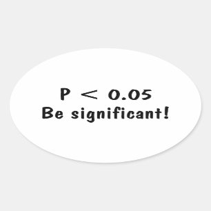 Classic Round Sticker for statistics students 