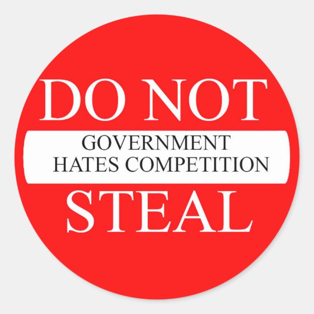 Classic Round Sticker Government hummer stickers (Front)