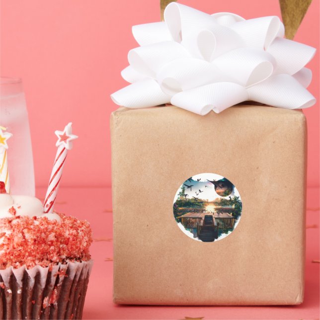 Classic Round Stickers (Party)