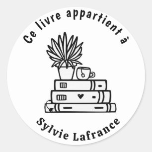 Classic round stickers books