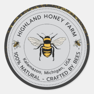 Classic Round Stickers   Pure Honey Custom Sticker