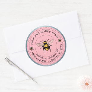 Classic Round Stickers   Pure Honey Custom Sticker