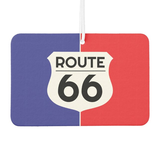 Classic Route 66 highway logo sign custom car Car Air Freshener (Front)