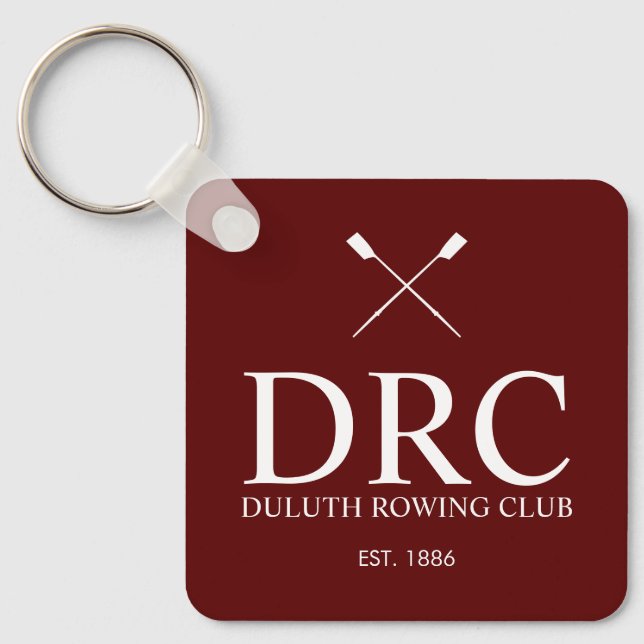 Classic Rowing Club Monogram Key Ring (Front)